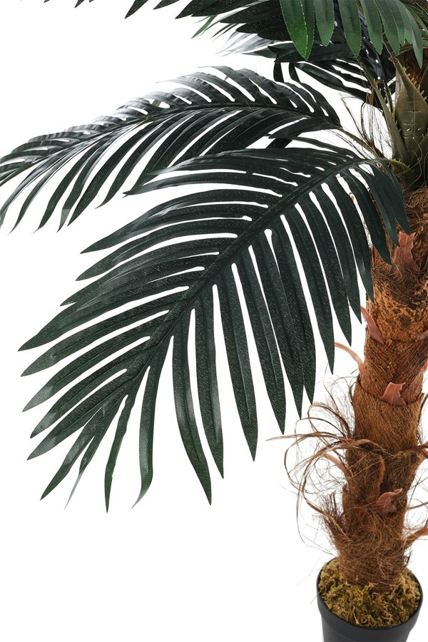 Living and Home 120cm Simulated Plant Indoor Outdoor Palm Tree Decor with Pot