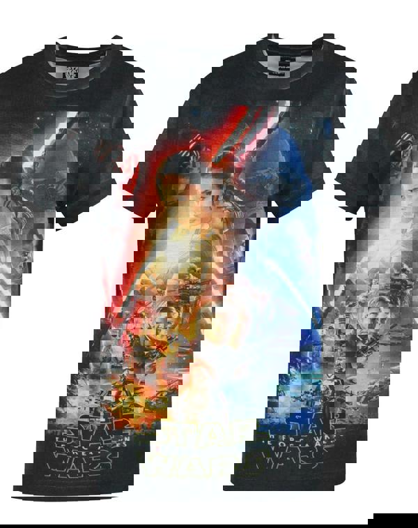 Star Wars Boys Black Poster Art Short Sleeved T-Shirt