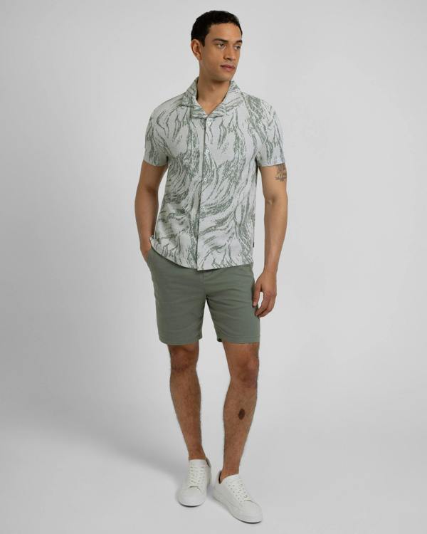 Steel & Jelly Pinner - Wave Effect Short Sleeve Shirt
