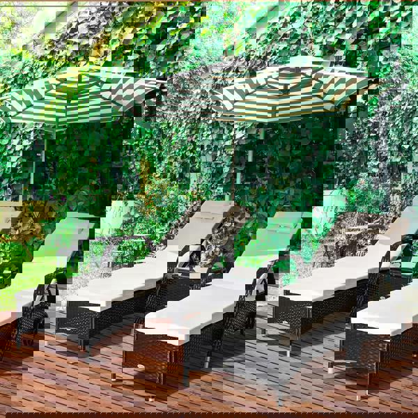 Rattan Sun Lounger Set