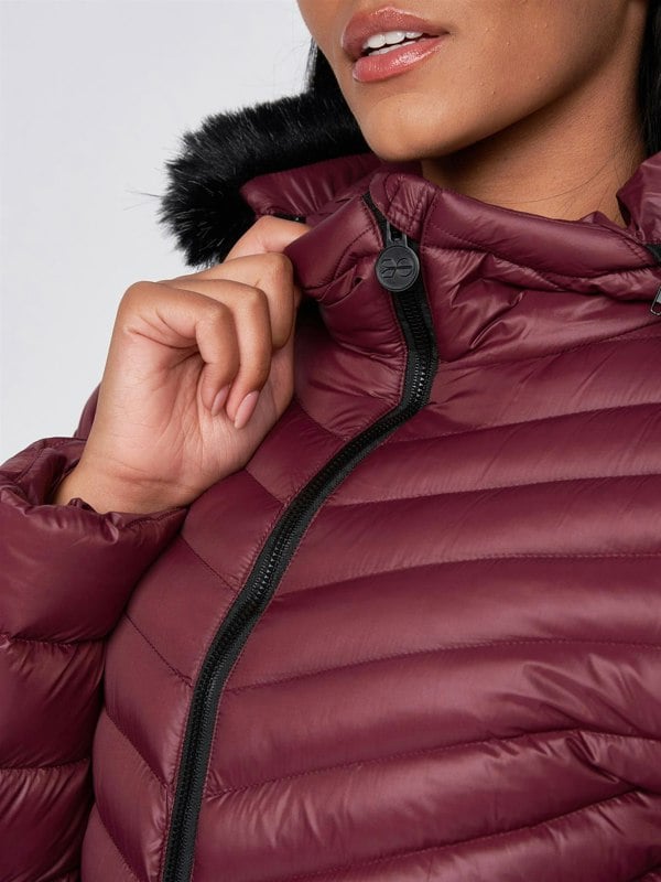 Crosshatch Ladies Denmoore Jacket Berry
