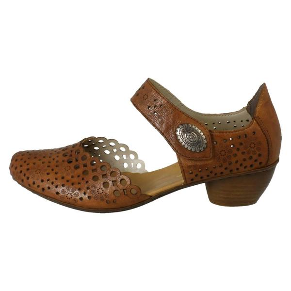 Rieker Ladies Rieker Punched Detailed Summer Shoes 43753