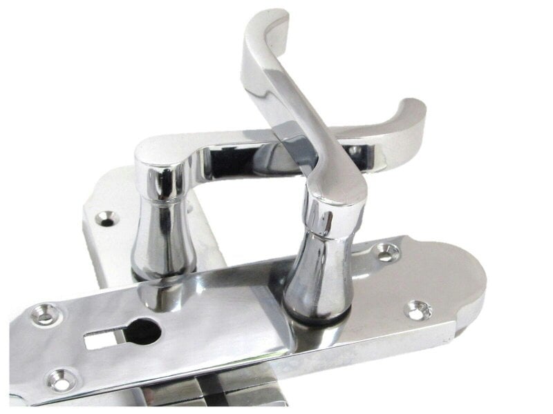 EDH Door Hardware Epsom Door Handles x1 – Chrome Internal Lever Handles for Interior Doors