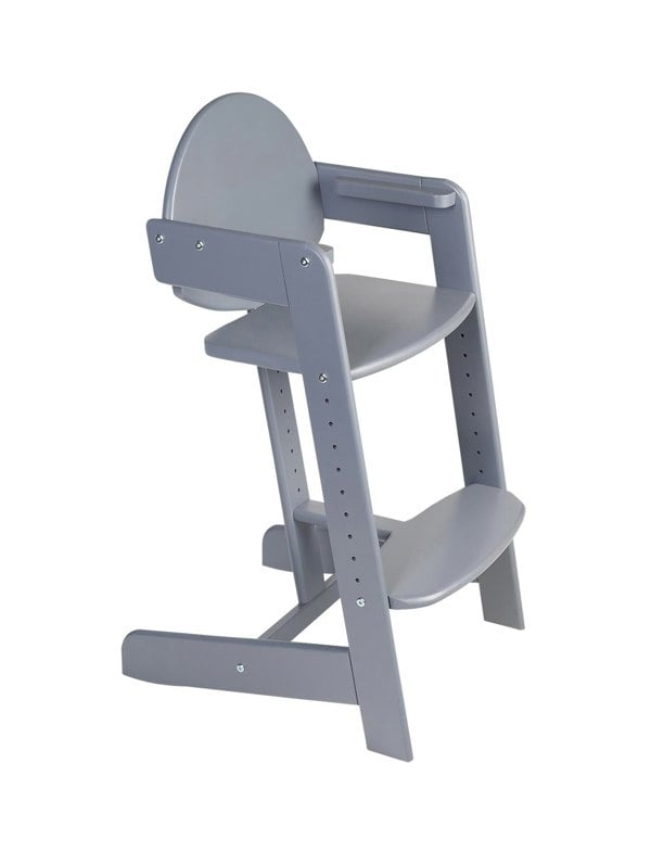 Safetots Grow with Me Wooden High Chair, Grey, Highchair for Baby and Toddler, converts to a Childs Chair, Stylish and Practical