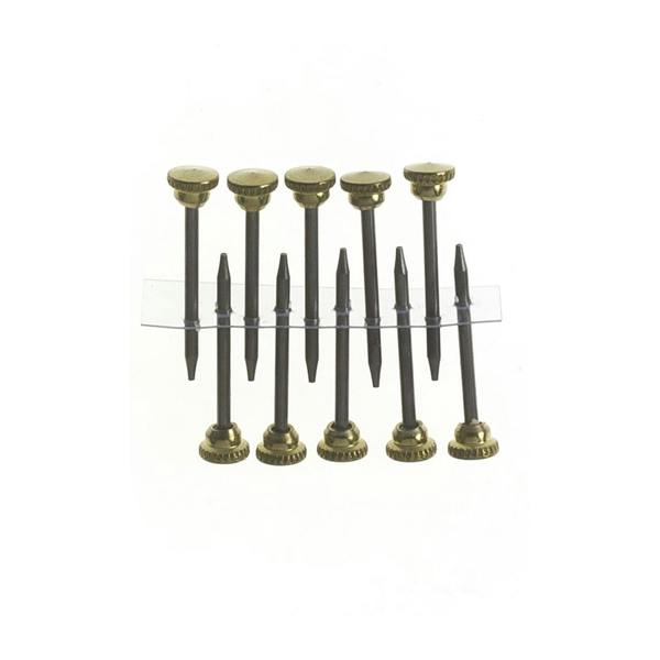 X Picture Hooks No 1 Brass Plated 50pk - One Colour - 
