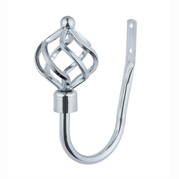 A.Unique Home Twisted Metal Extendable Curtain Pole with Rings and Fittings, In a Variety of Colours and Sizes (25/28mm)