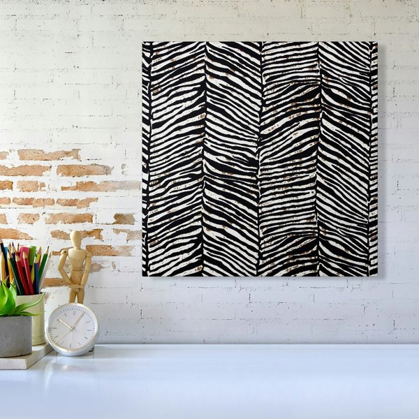 Warren Reed Zebra Pattern Canvas