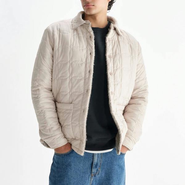 Wax London Mount Bobble Wool Reversible Overshirt