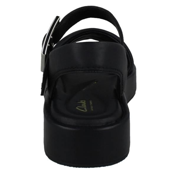 Clarks Ladies Clarks Square Toe Flatform Sandals Alda Strap
