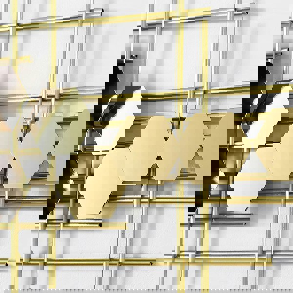 Clark Art Deco Wall Clock, Silent Clock, Gold-Weilai-Weilai Concept