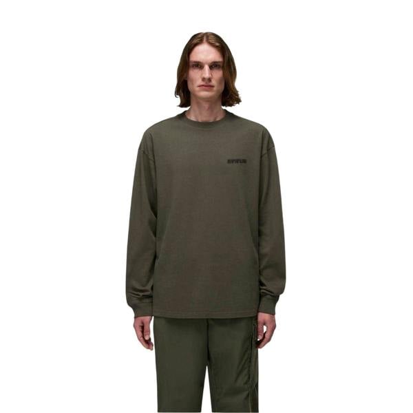 Napapijri Mens Coldirai Drop Shoulder Long-Sleeved T-Shirt - Tea - 