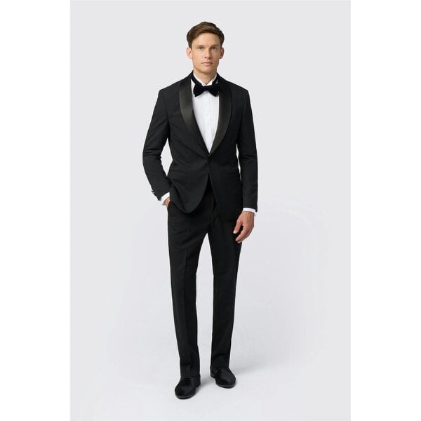 Limehaus Slim Fit Black Tuxedo Jacket