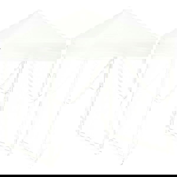 Berkfield Folding Party Tent with Sidewalls White 2x2 m