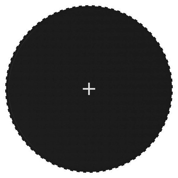 Berkfield Jumping Mat Fabric Black for 14 Feet/4.27 m Round Trampoline