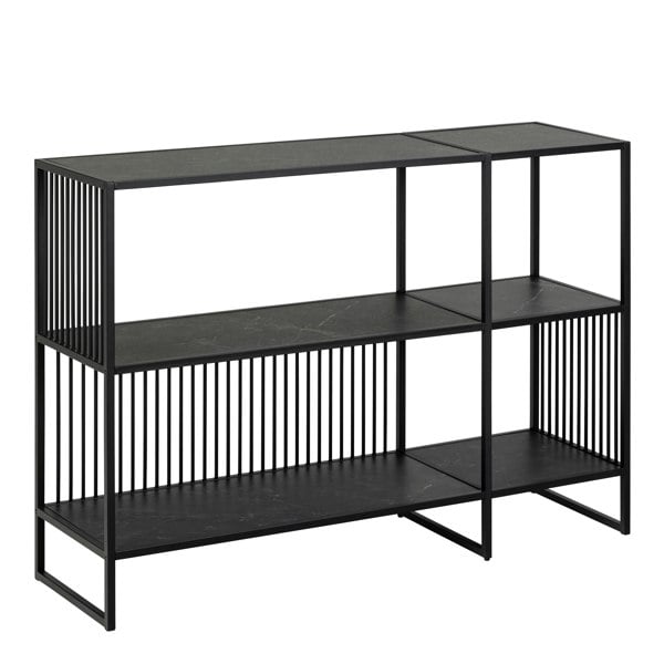 Furniture To Go Strington Bookcase with 2 Shelves in Black