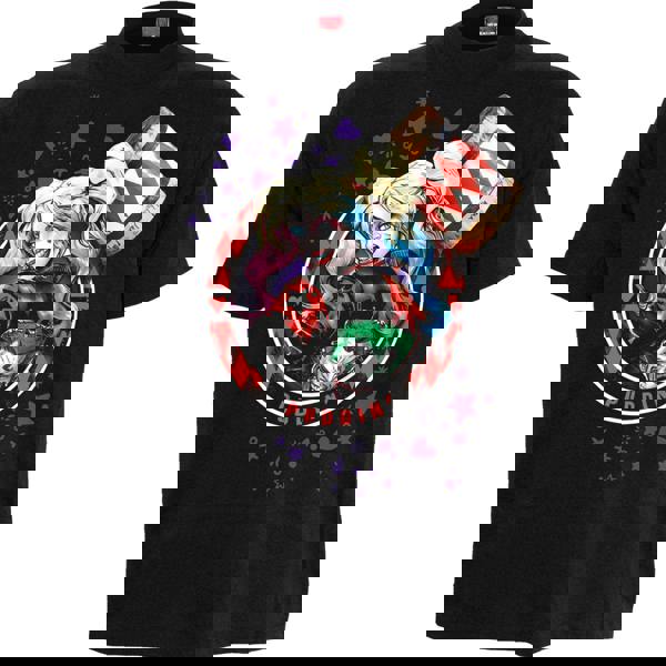 HARLEY QUINN - PUDDIN' - Front Print T-Shirt Black