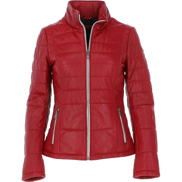 Real Leather Stitch Detailing Jacket: anita