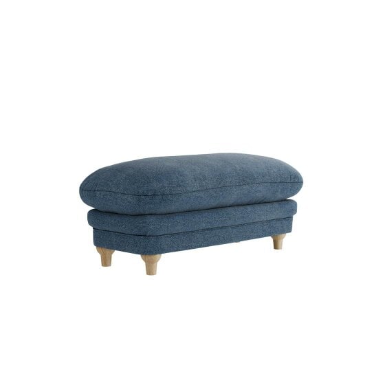 Wyld Haus Bambola Retro Blue Denim Chenille Cushioned Armchair
