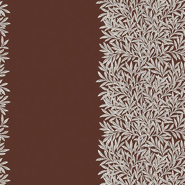 William Morris at Home Willow Stripe Damson Wallpaper