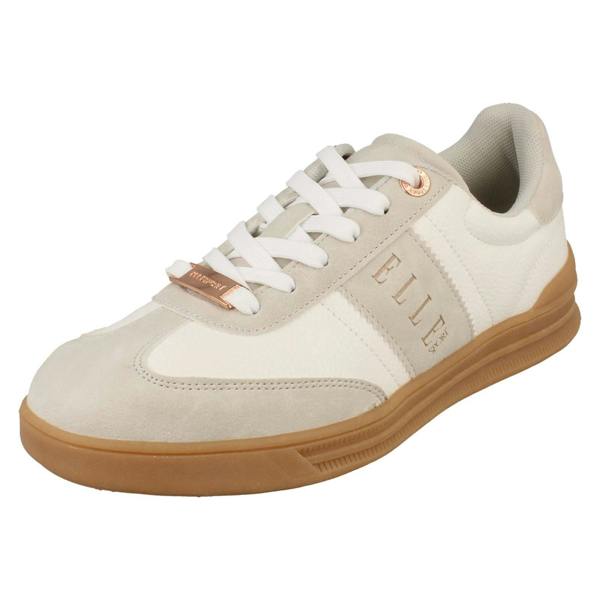 Elle Sport Ladies Elle Sport Lace Up Gum Sole Comfy Trainers F7443
