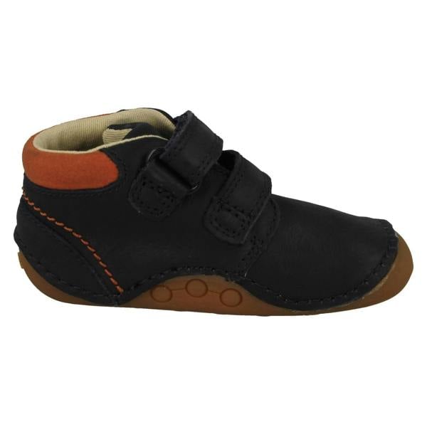 Clarks Childrens Clarks Soft Hook & Loop Ankle Boots Tiny Play T