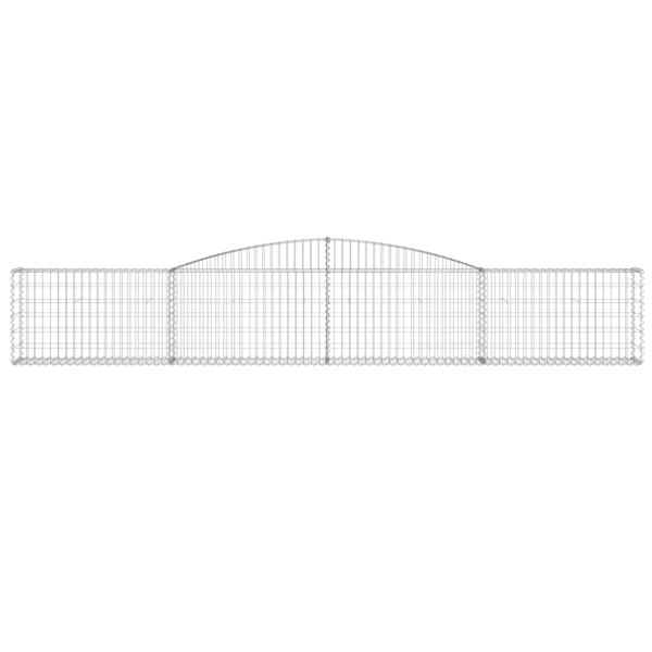 Berkfield Arched Gabion Baskets 6 pcs 400x30x60/80 cm Galvanised Iron