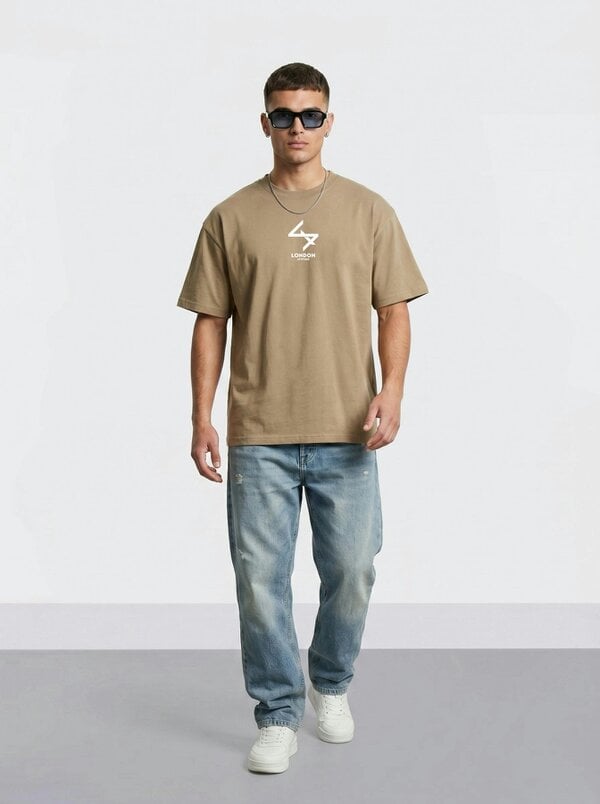 London Attitude Japanese inspired Oversized Heavyweight Cotton T-Shirt
