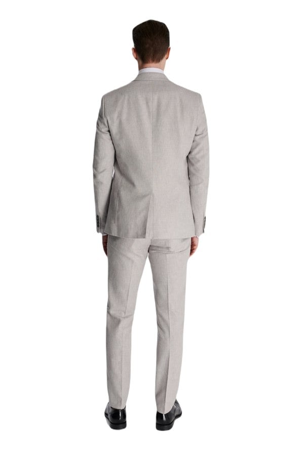 Harry Brown London Giacomo Slim Fit Cotton Linen Suit Jacket in Grey