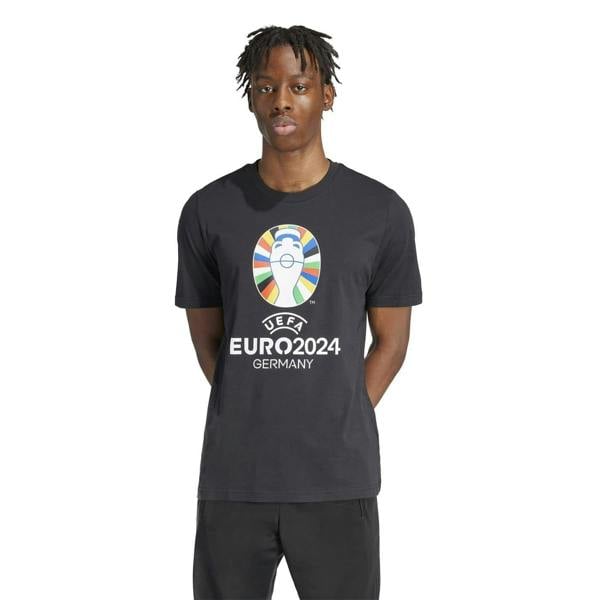 Adidas Mens Euro 2024 T-Shirt - Black - 