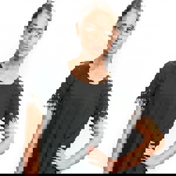 Classic Crepe Light Woven Ss Tunic Womens Dress