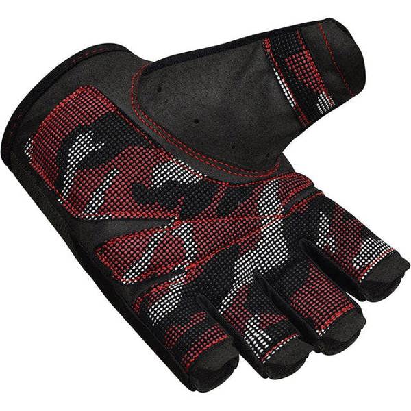 RDX Sports GYM TRAINING GLOVES T2 HALF RED
