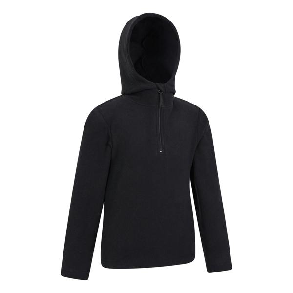 Mountain Warehouse Childrens/Kids Camber II Fleece Hoodie - Jet Black - 