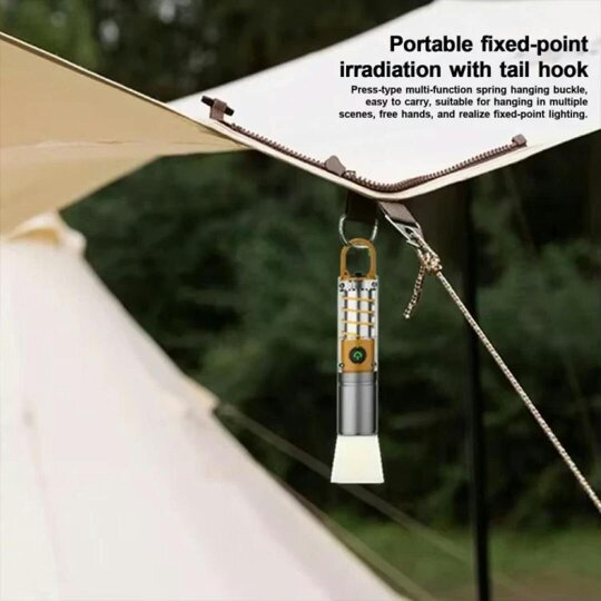 Havendro Super Bright Rechargeable USB LED Camping Flashlight Telescopic Torch Lamp Tool