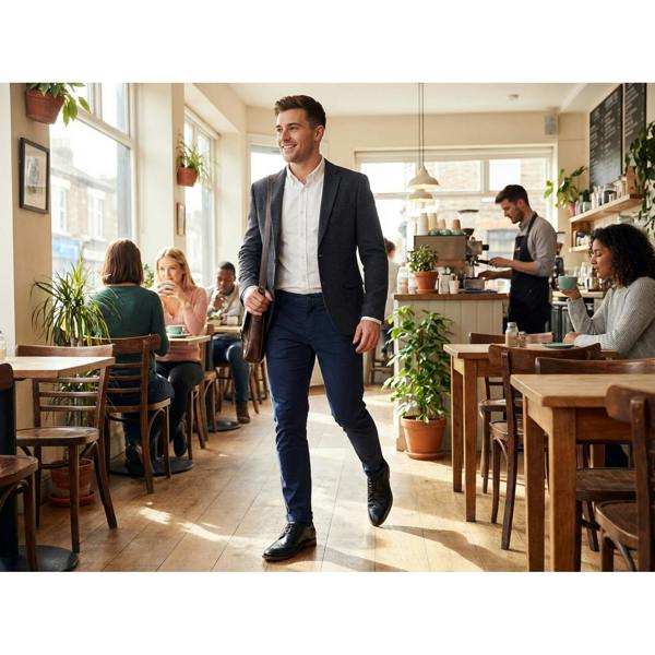 Goor M018 Brogue Shoes   in  Black