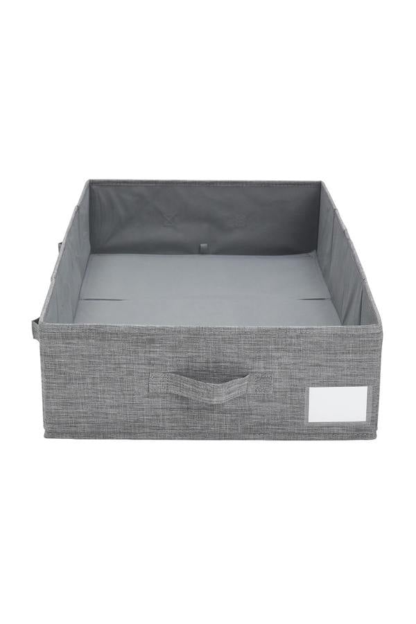 Living and Home Under Bed Fabric Clothes Organizer with Lid