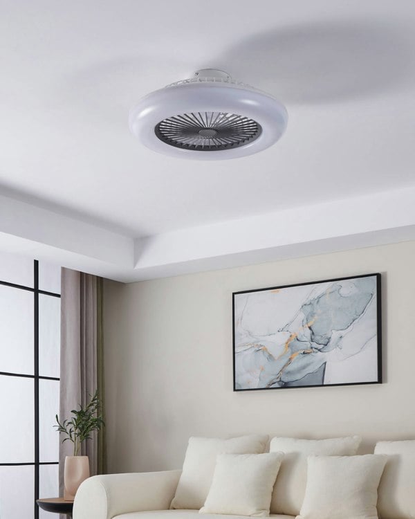 EGLO Sayulita-L Integrated LED White 3-Speed Ceiling Fan