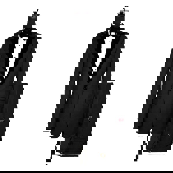 David WeJ Alfredo Dress Single Breasted Velvet Peak Lapel Tuxedo - Black