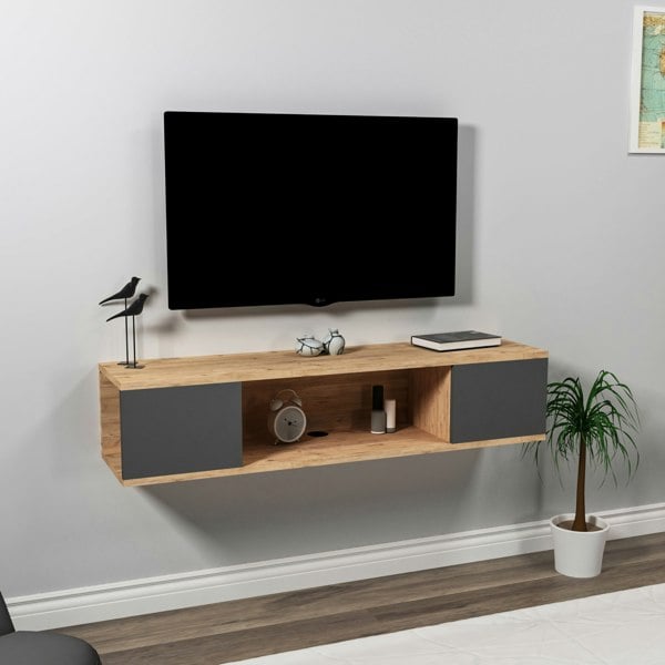 Destina Home Alfie Floating TV Stand with Shelves