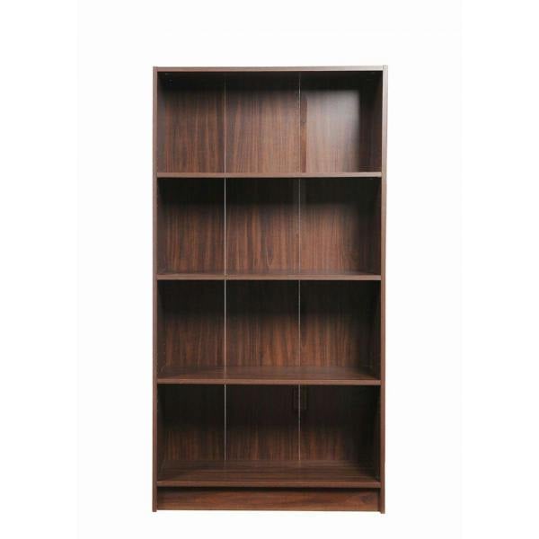 Timber Art Design 4 Tier Bookcase Tall Display Shelving Storage Unit Wood Furniture