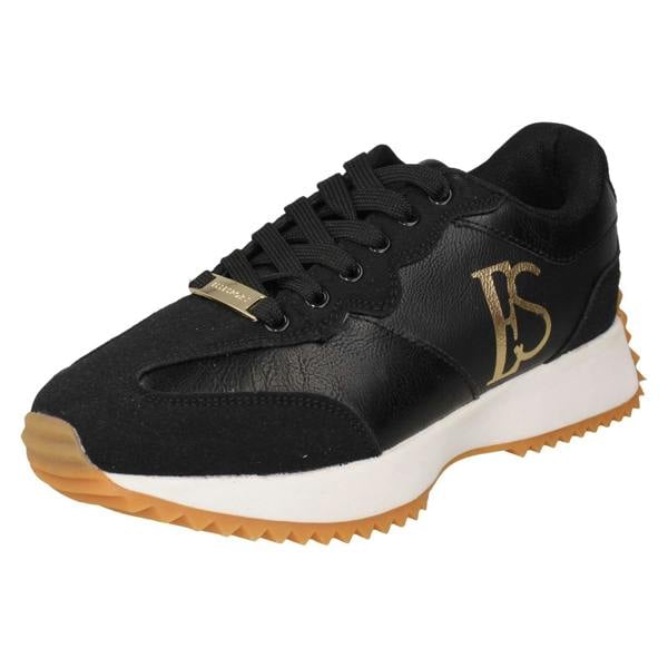 Elle Sport Ladies ELLE SPORT Chunky Sole Lace Up Trainers F7254