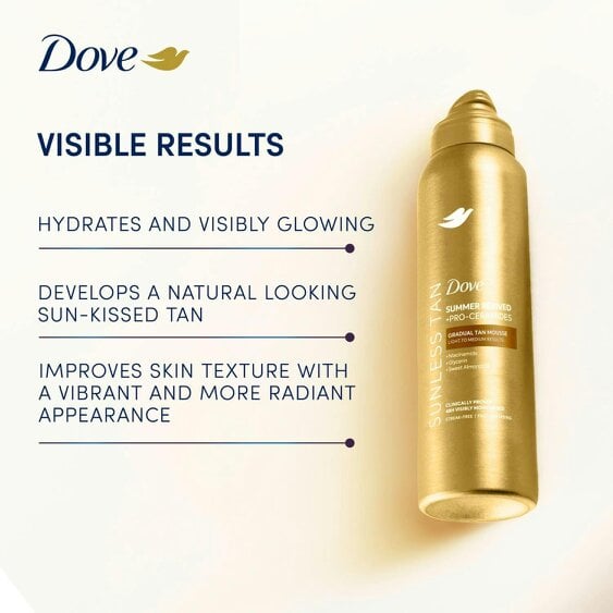 Dove Derma Spa Summer Revived Self Tan Mousse 150ml 2 Pack, Medium-Dark Skin