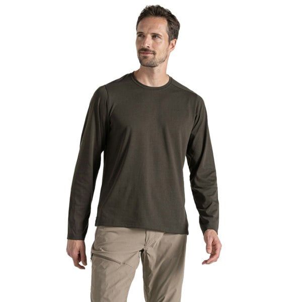 Craghoppers Mens Abel Nosilife Long-Sleeved T-Shirt - Woodland Green