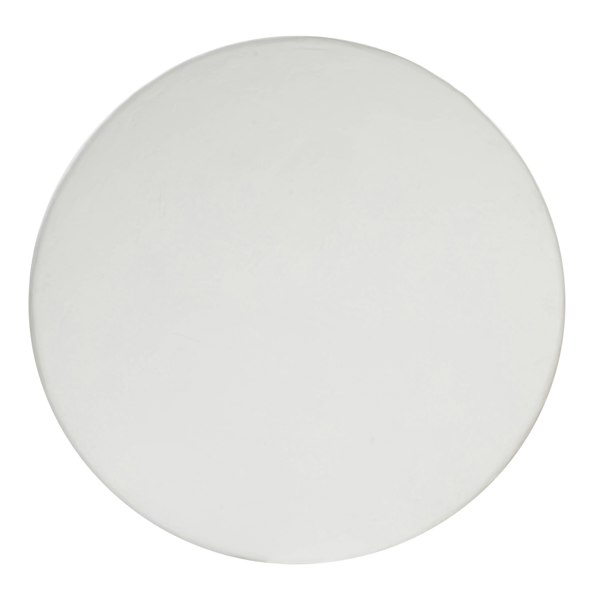 Furniture Edit Elika White Faux Plaster Round Dining Table Indoor Or Outdoor