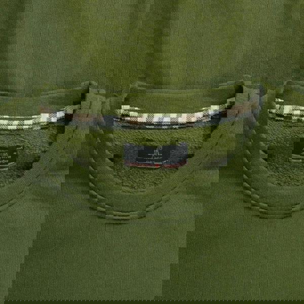 Aquascutum Active Active Big Logo Crew Neck Fleece Army Green M