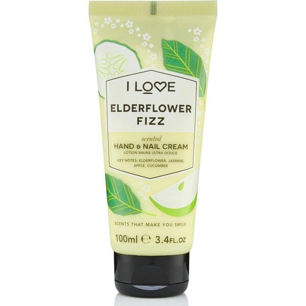 I Love Elderflower Fizz Body Wash, Mist, Hand Cream, Bath Salts, Gift Set 4