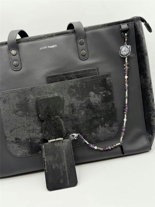 Nimmy Friends Nimmy Magnetic Fashion Series Combo Black Cat Tote Bag Black - N-CXMX-TTBZH-03