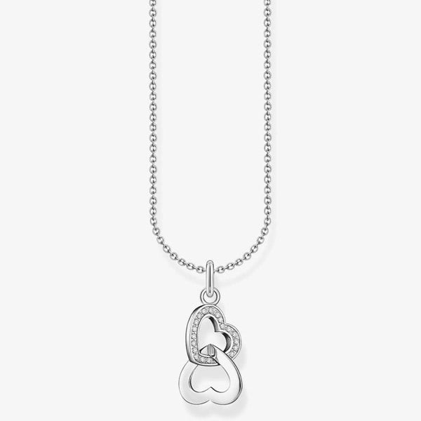 THOMAS SABO Silver Intertwined Heart Necklace KE2267-051-14-L45V