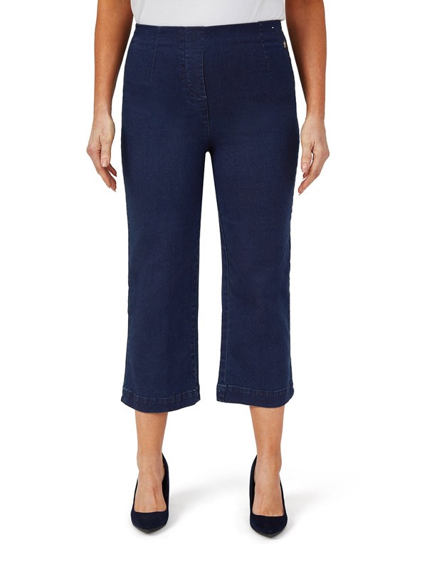 PennyPlain Wide Cropped Jegging - Denim Wash