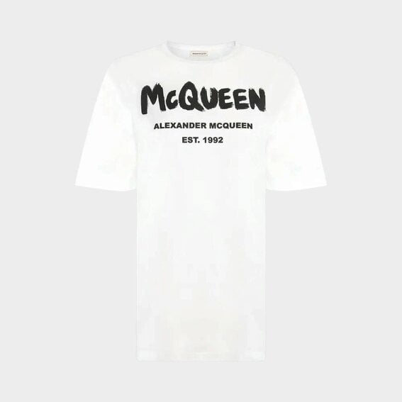 Alexander McQueen Graffiti T-Shirt White