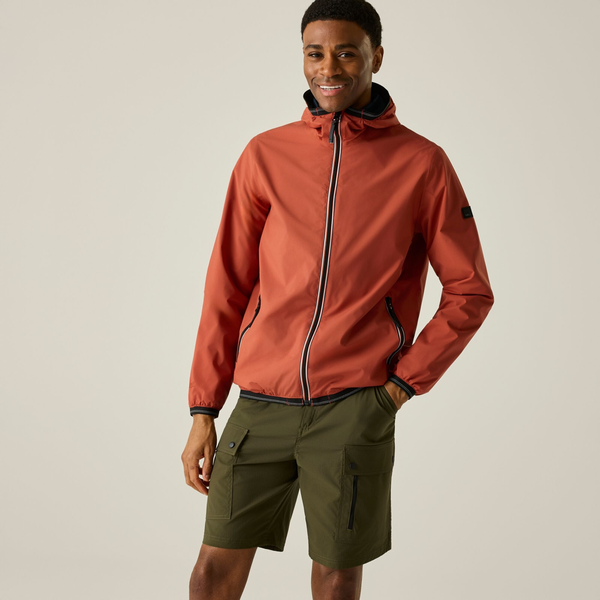 Regatta Mens Rehan Waterproof Jacket - Brick Red